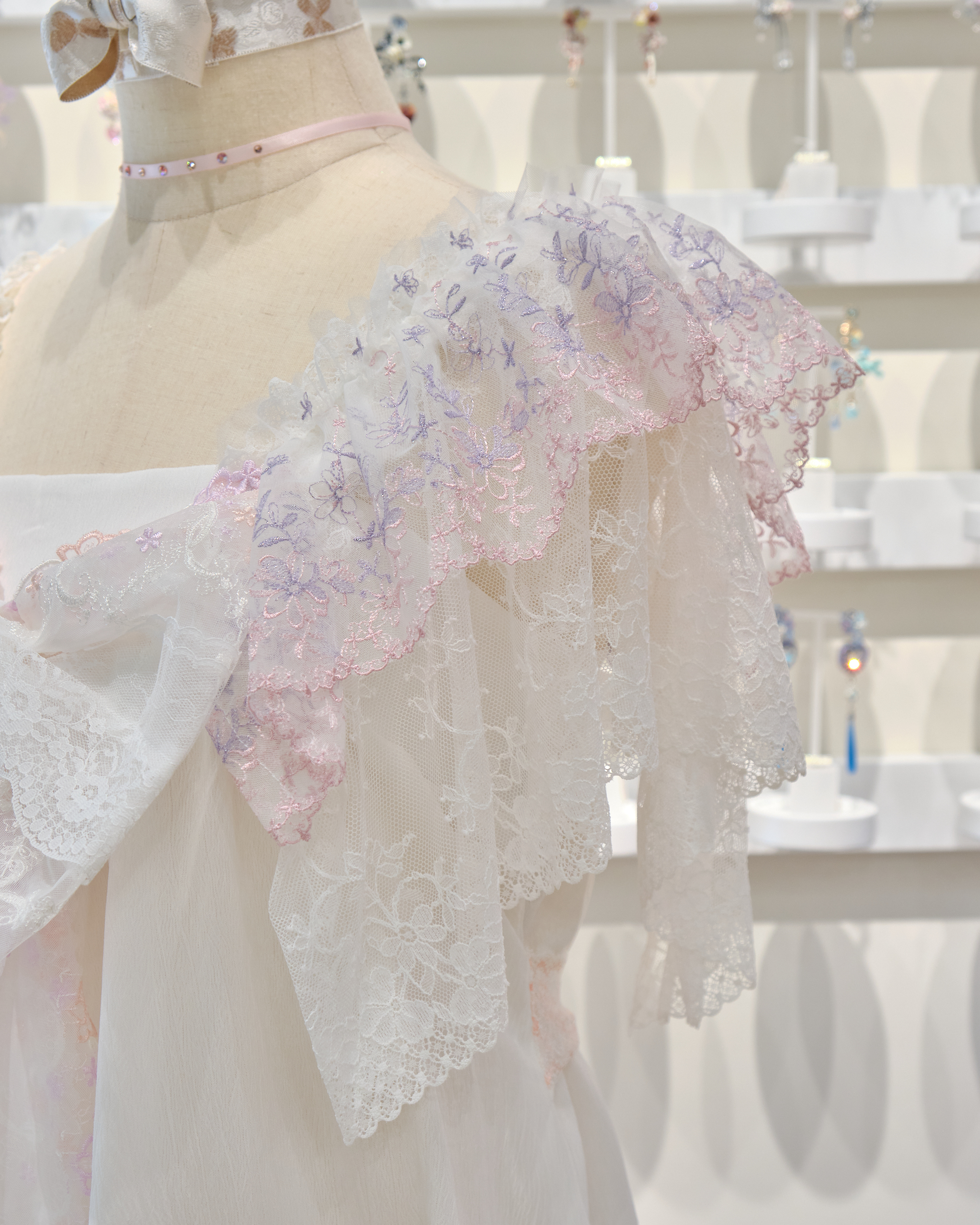 13543 Square Neck Puff Sleeve Glam Dress