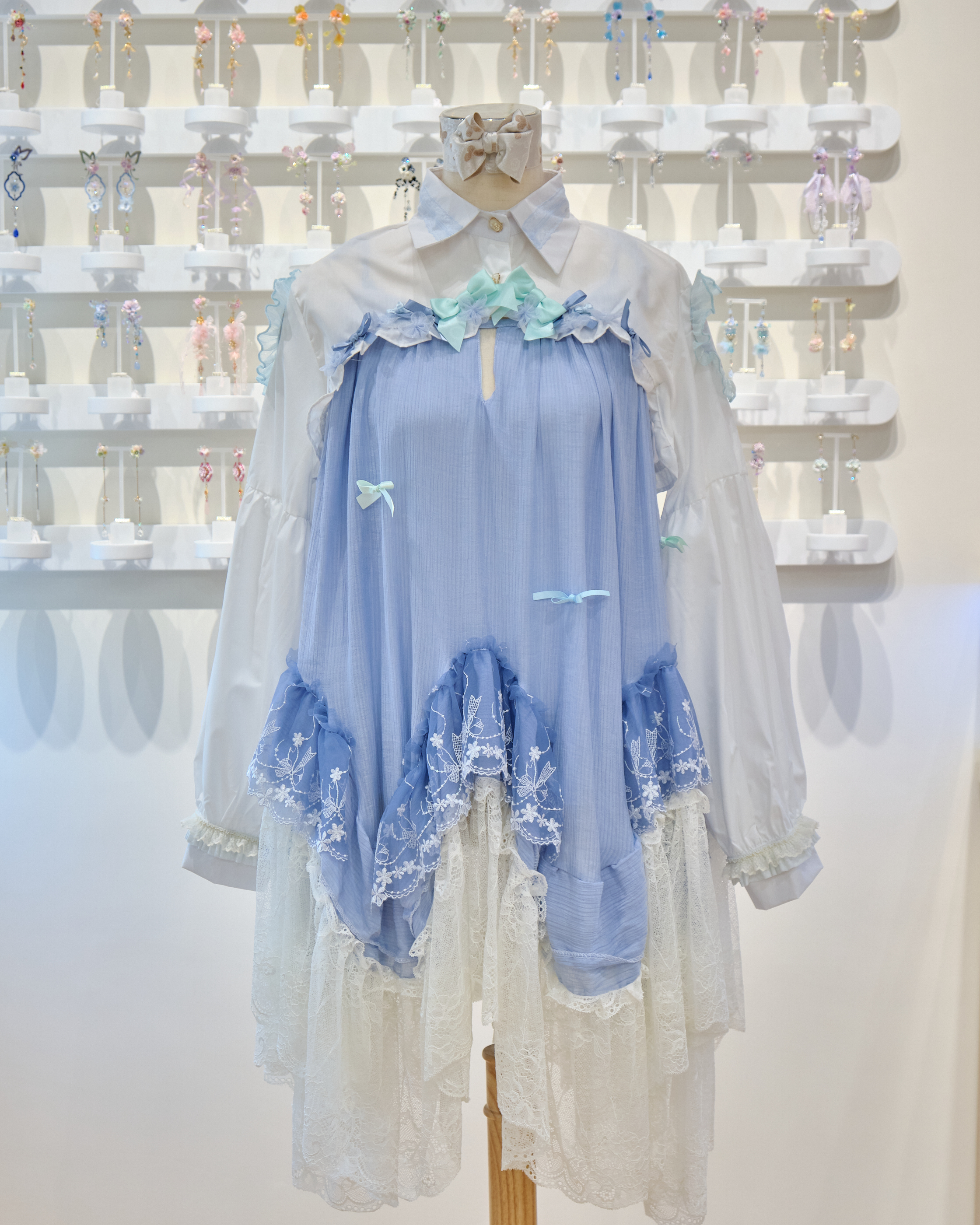 13540 2-Way Openwork Lace Layered Cover Dress & Shoulder Cover