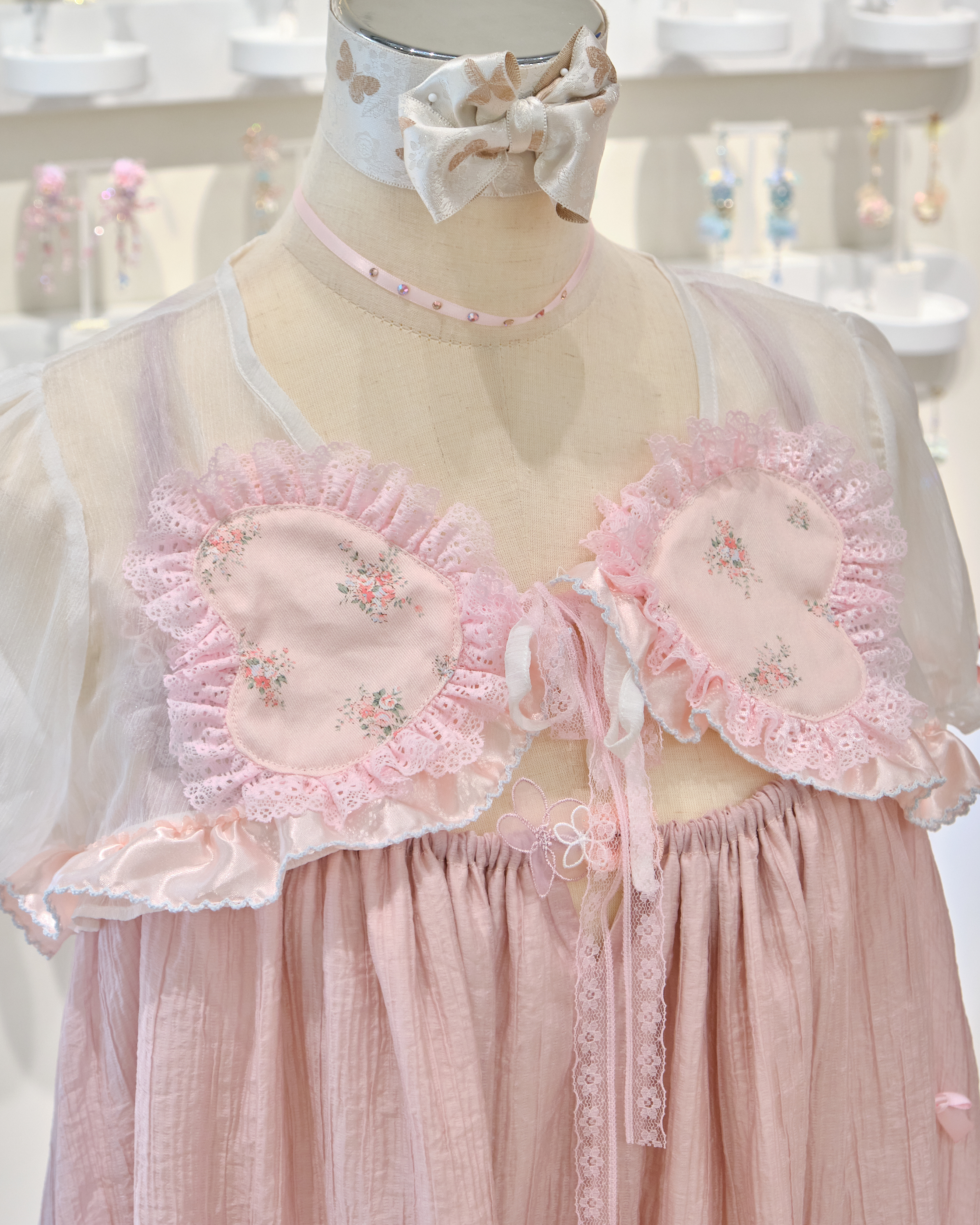 13541 2-Way Openwork Lace Layered Cover Dress & Shoulder Cover