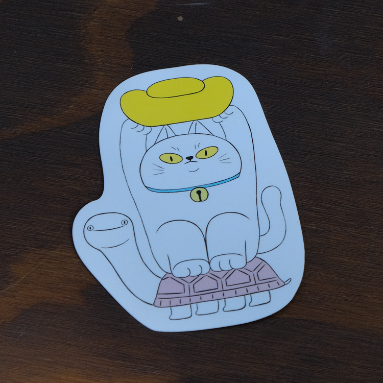 鳥控 bird cone｜單張貼紙(大)｜金錢歸來