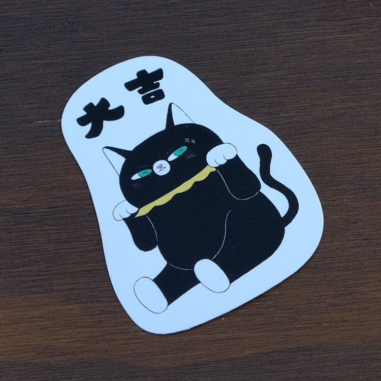 鳥控 bird cone｜防水貼紙｜大吉黑貓