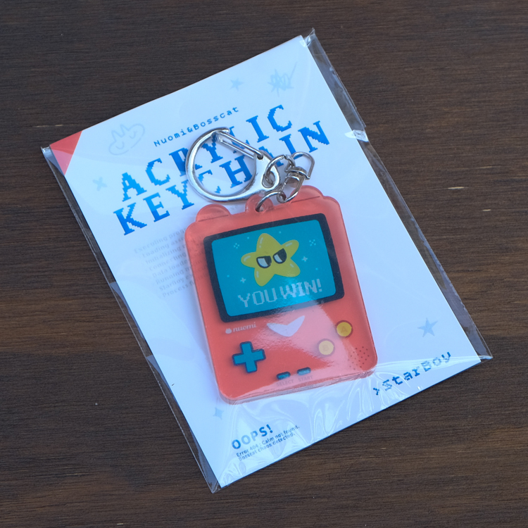 Nuomi｜壓克力吊飾｜勝利無敵星