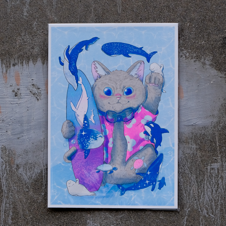 一氏夫婦 Escouple｜A4海報｜海洋