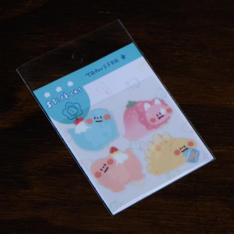 狗狗的小跳步，繪蹦砰｜水晶貼｜富士山雷龍