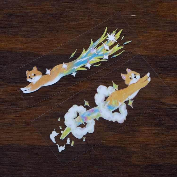 一氏夫婦 Escouple｜轉印貼紙｜追星狗狗｜2入