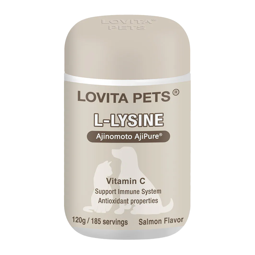 LOVITA PETS愛維他寵物 離胺酸粉(含維他命C) 120g 鮭魚風味