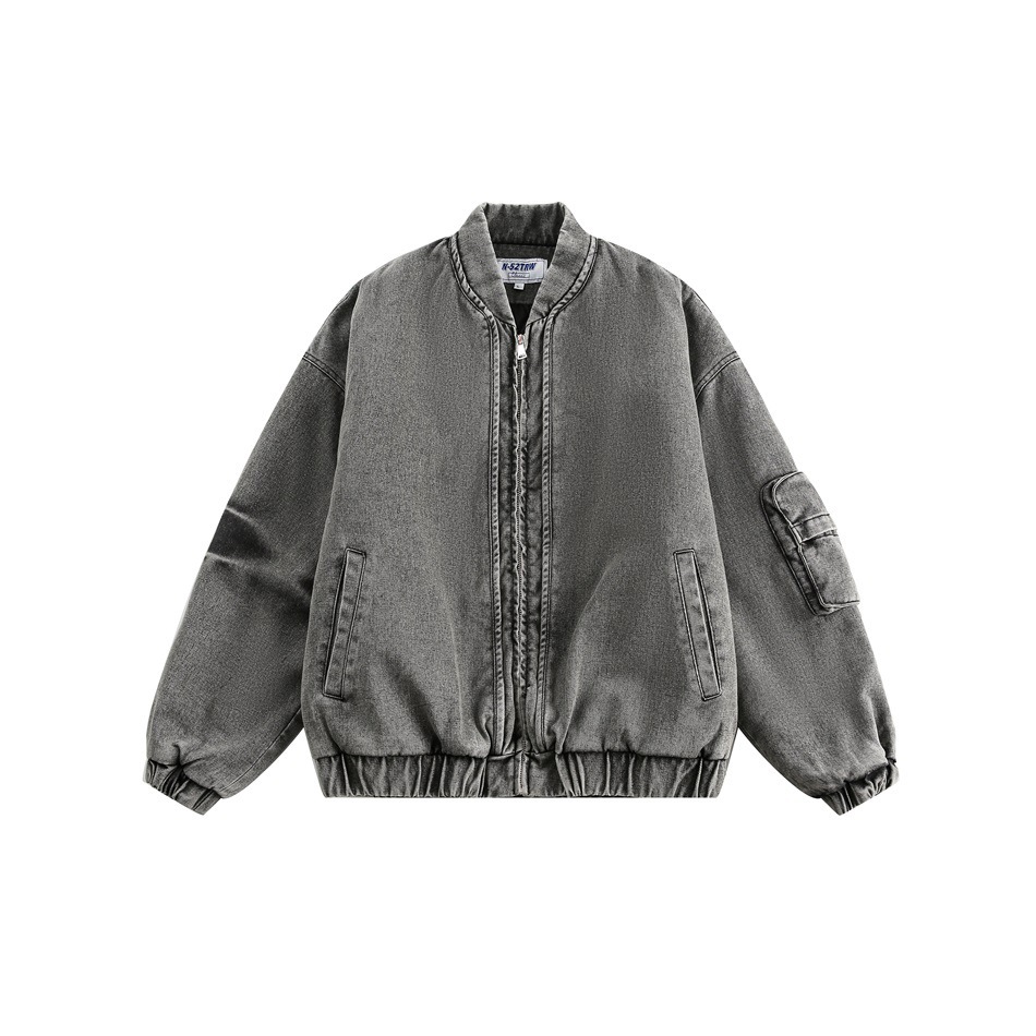 MA-1重工水洗牛仔外套