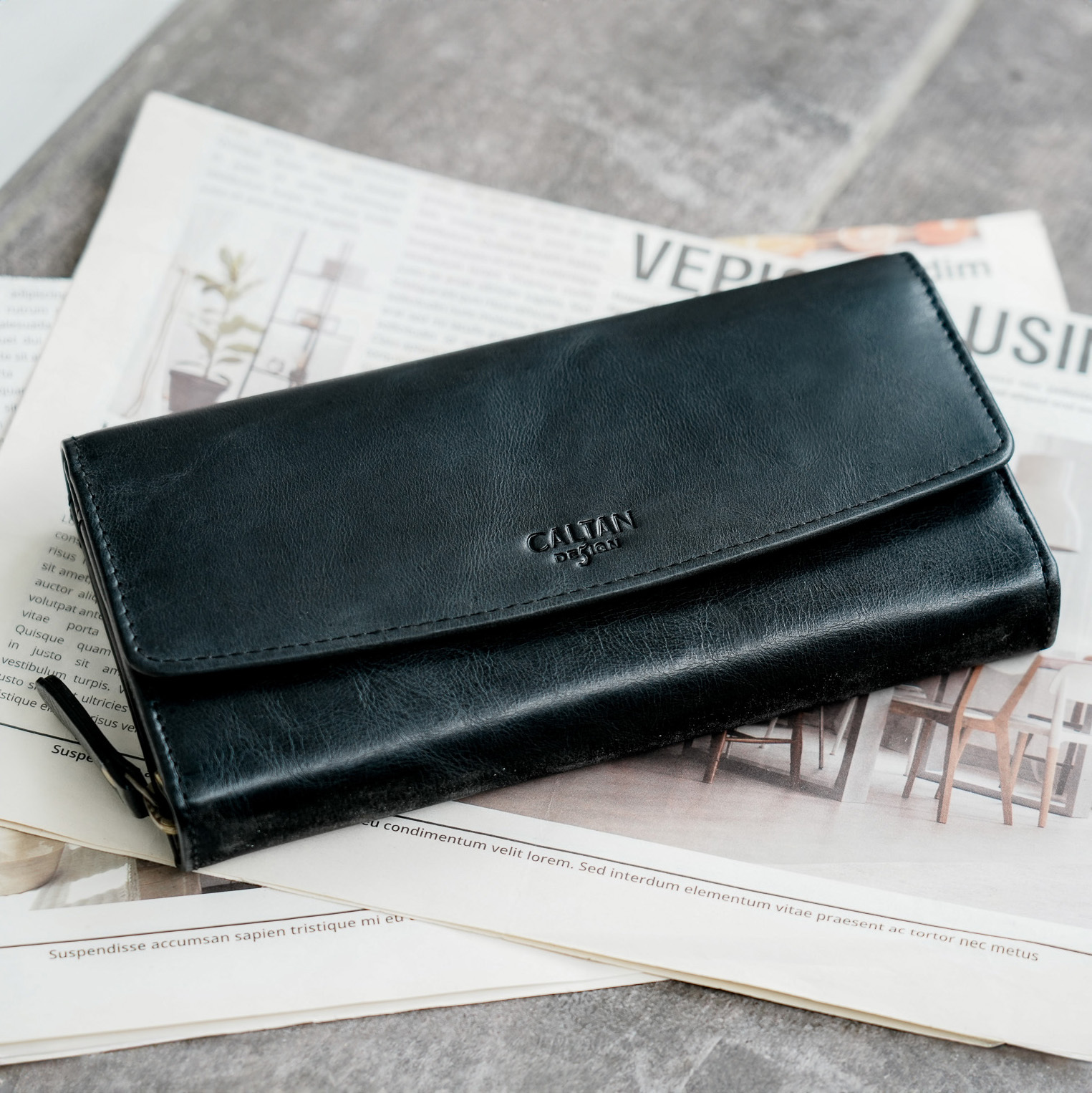 『新品上市』老爺有喜 大容量多功能長夾(071849bk)