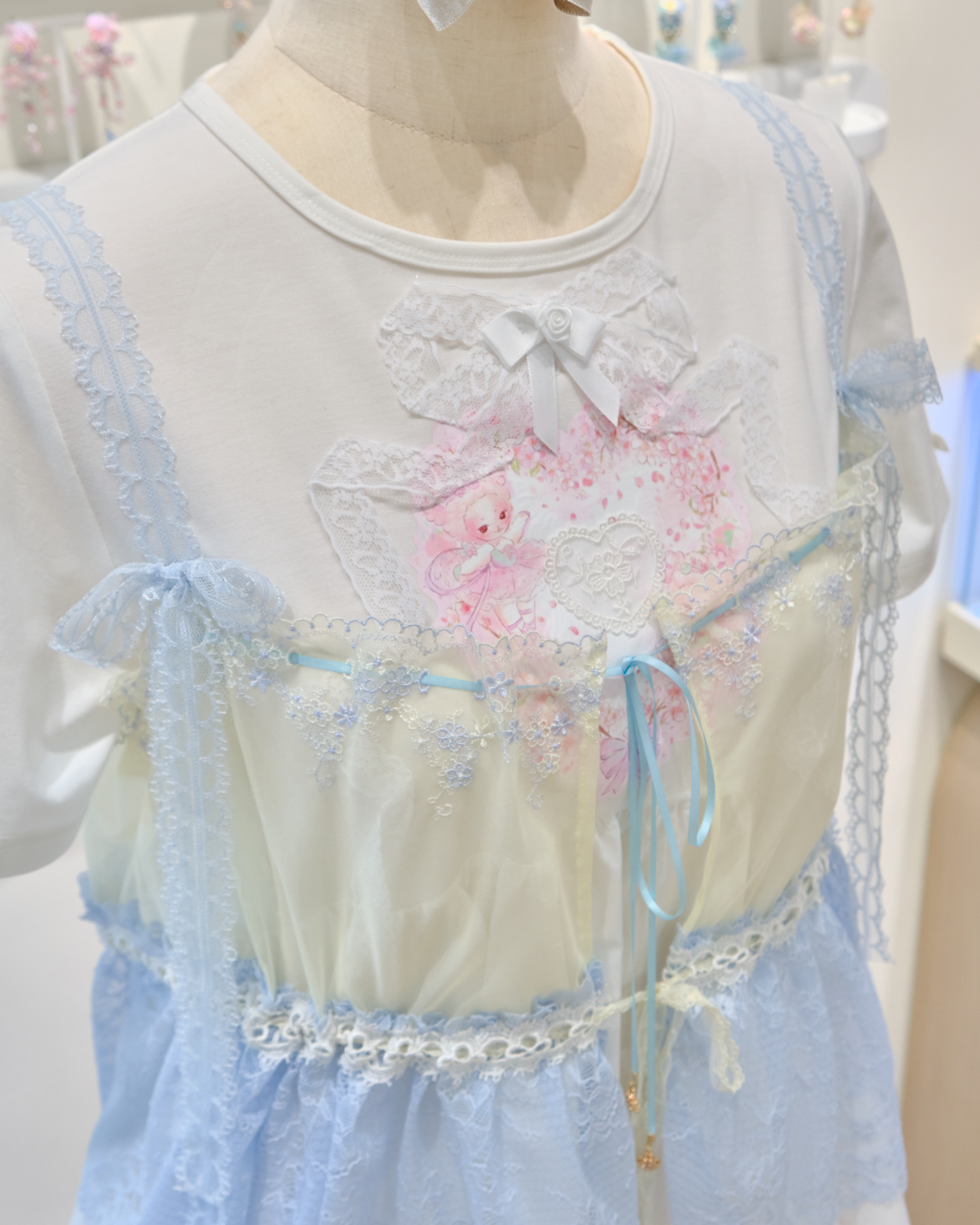 13505 Sheer Layer Bow Fantasy Camisole