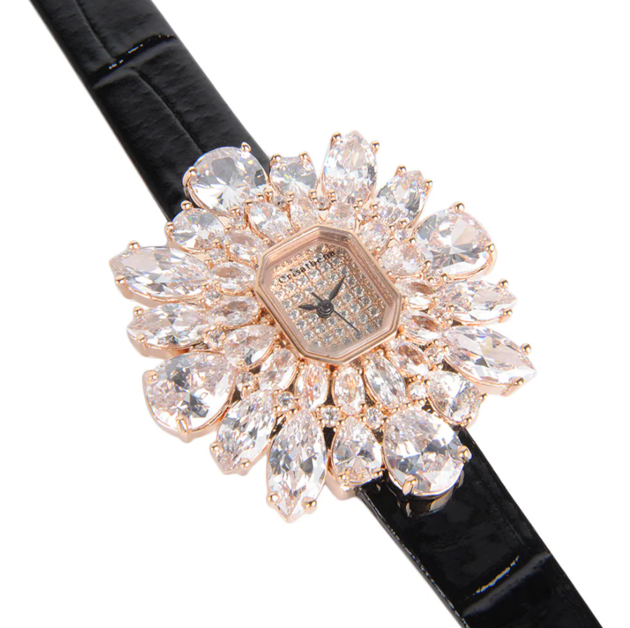 C138 Crisathena 雪花系列 CS07N-W-B_R【贈送隨機顏色錶帶】