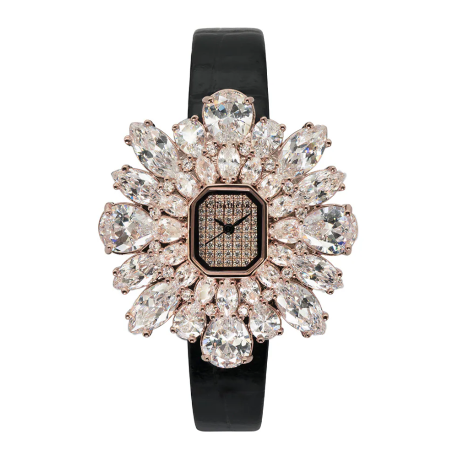 C138 Crisathena 雪花系列 CS07N-W-B_R【贈送隨機顏色錶帶】