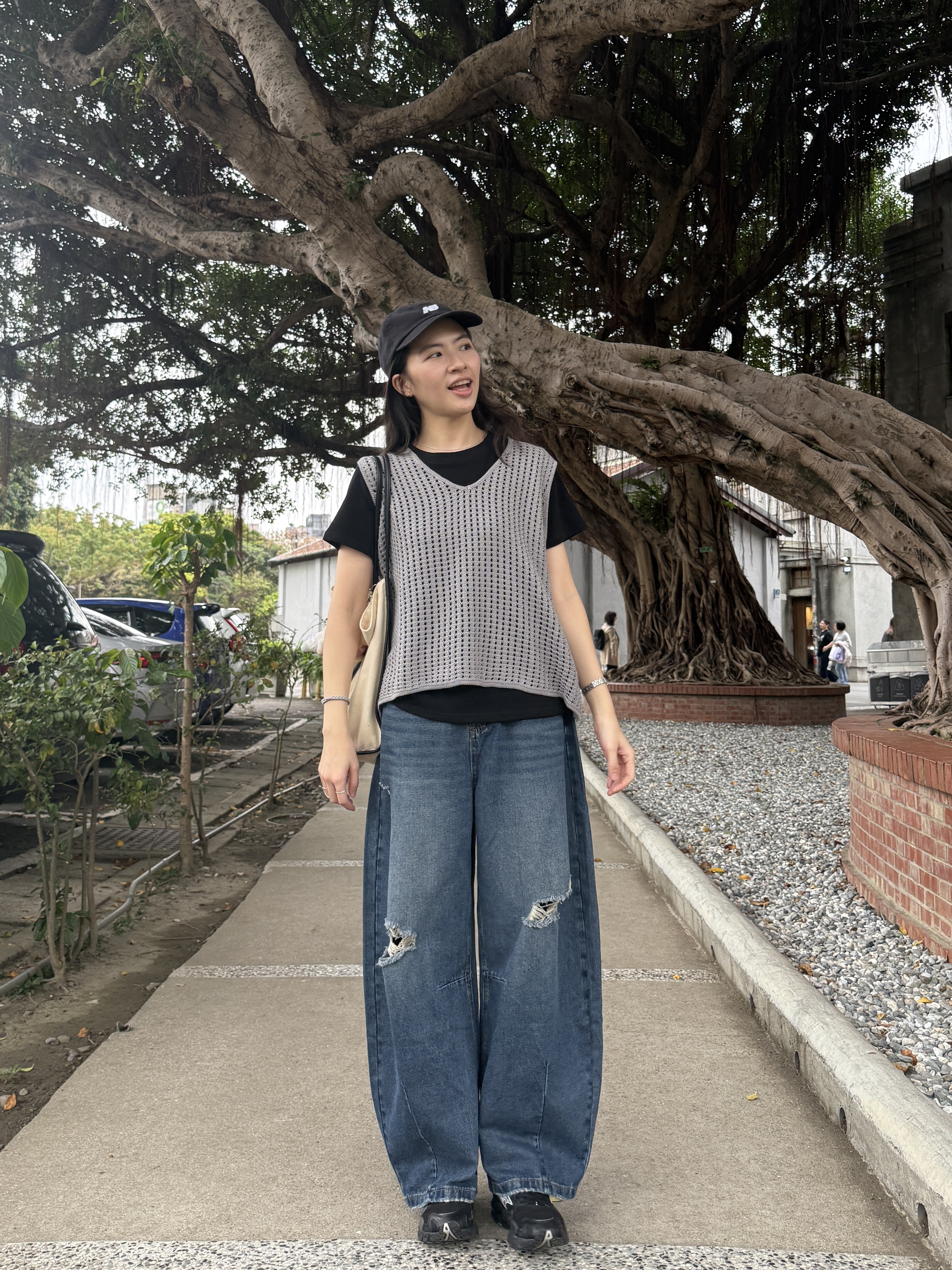 洞洞針織背心*2色