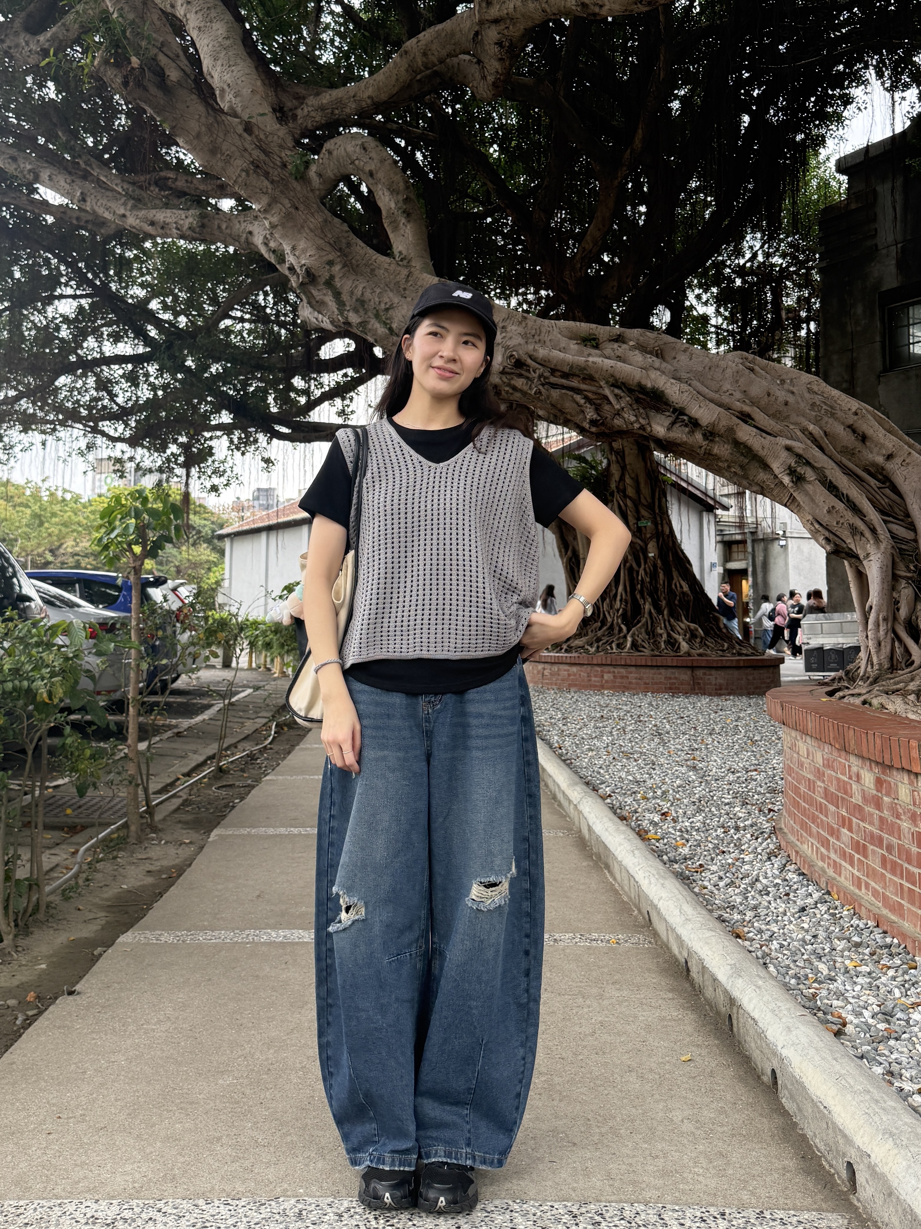 洞洞針織背心*2色