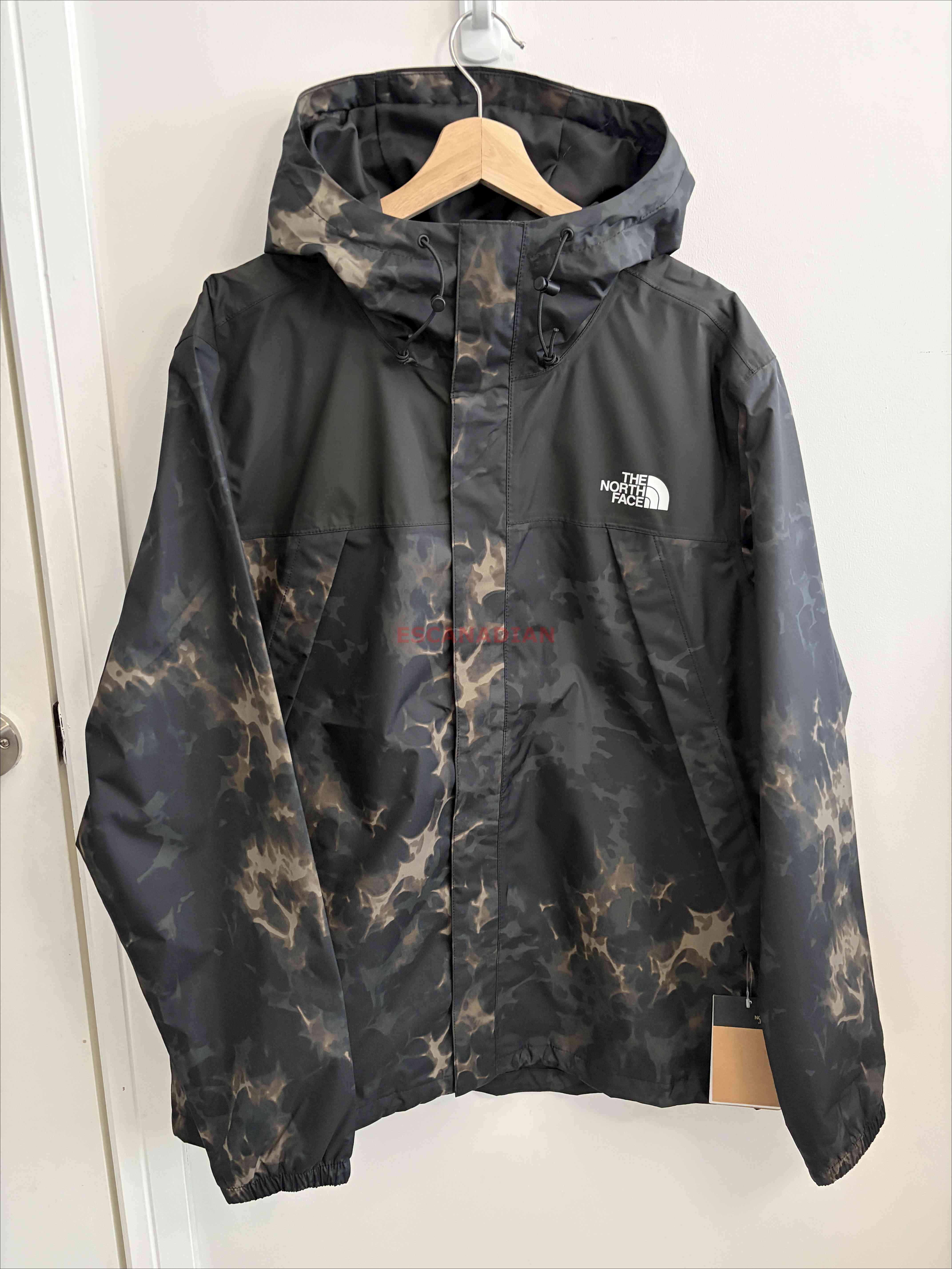 THE NORTH FACE 男大人 ANTORA 防水 防風 滿版紋路 硬挺 內網眼 連帽 風衣外套