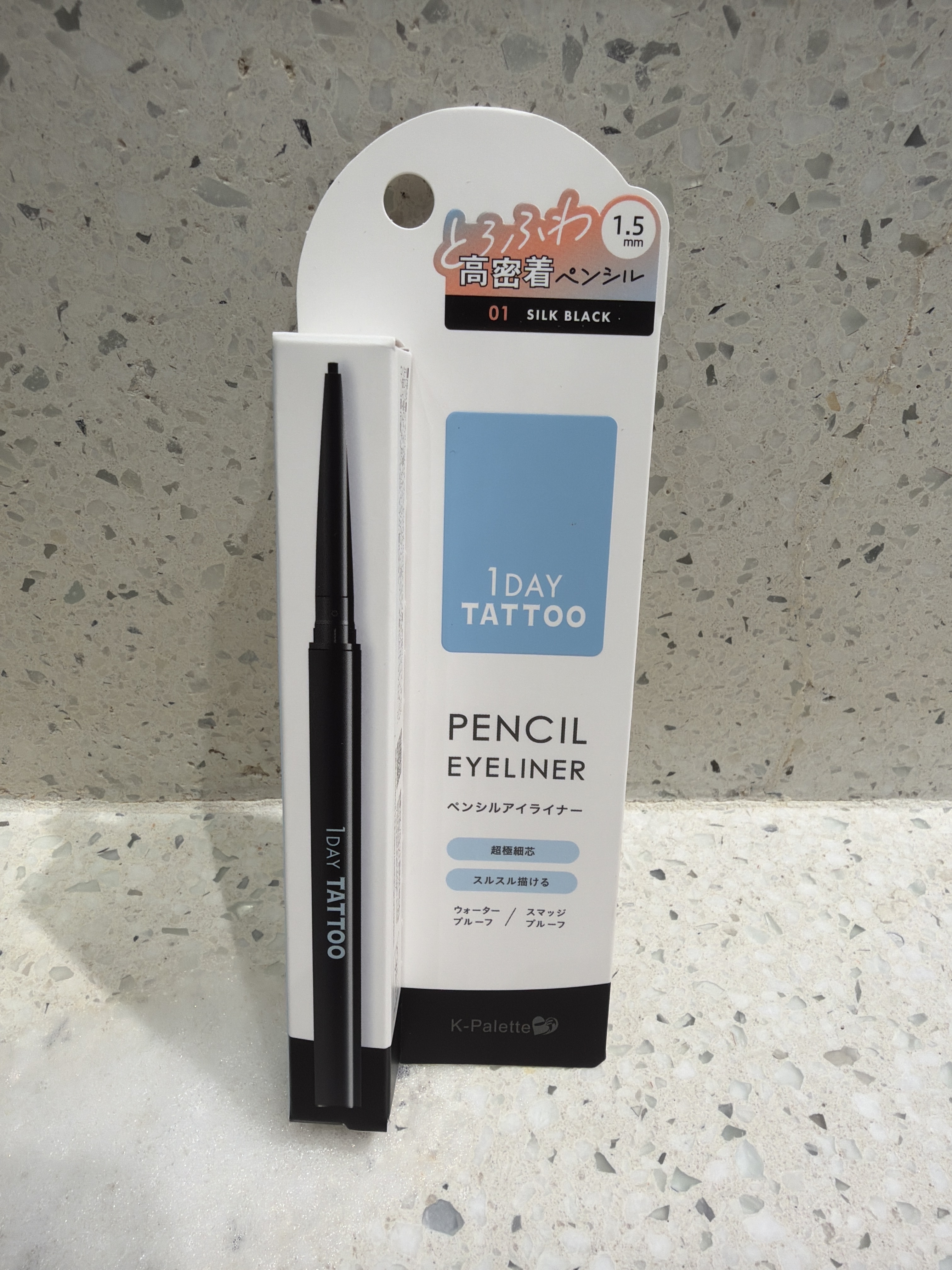 RH16 K-Palette 1DAY TATTOO 眼線膠筆 01 黑 0.06g (4948130736382)