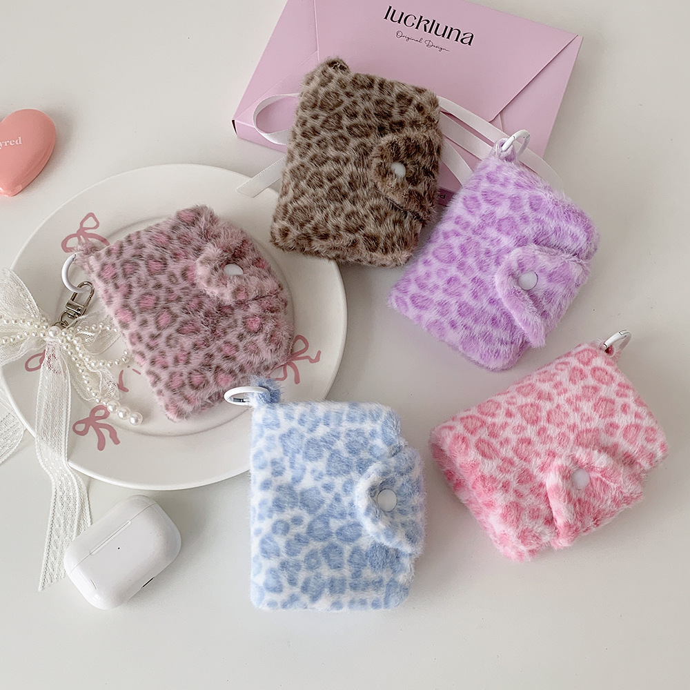 Leopard Print Card & Earphone Pouch