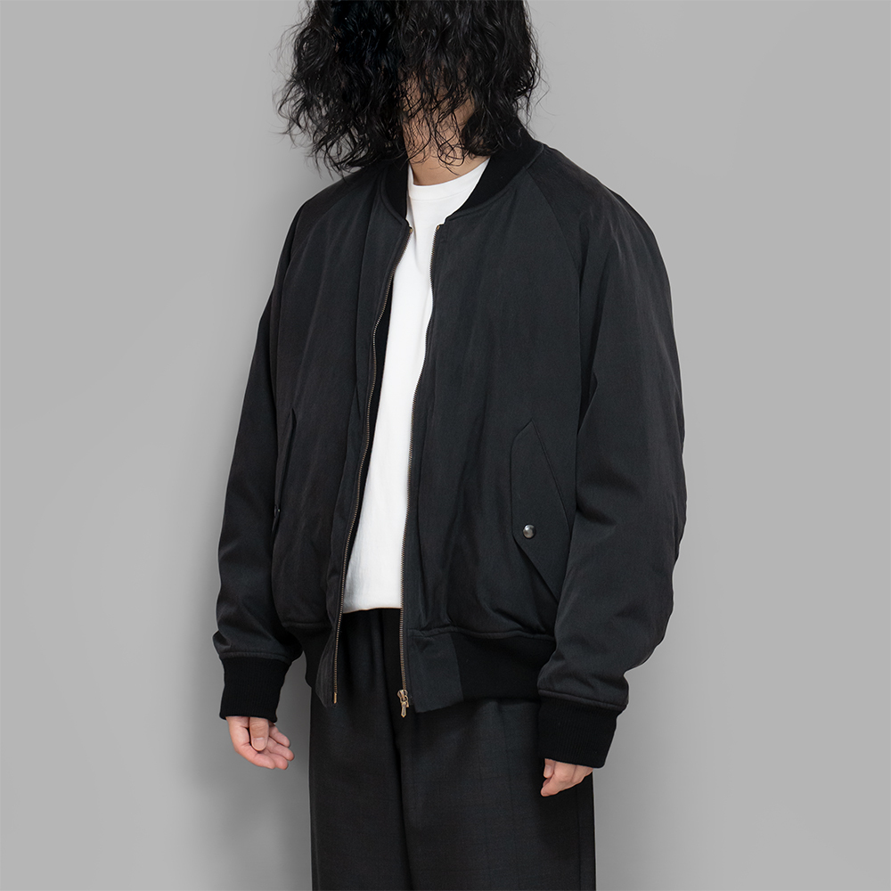 LAST PCS: A.PRESSE SILK PADDING JACKET (25AAP-01-29) - BLACK PRE ORDER ITEM (預訂中)