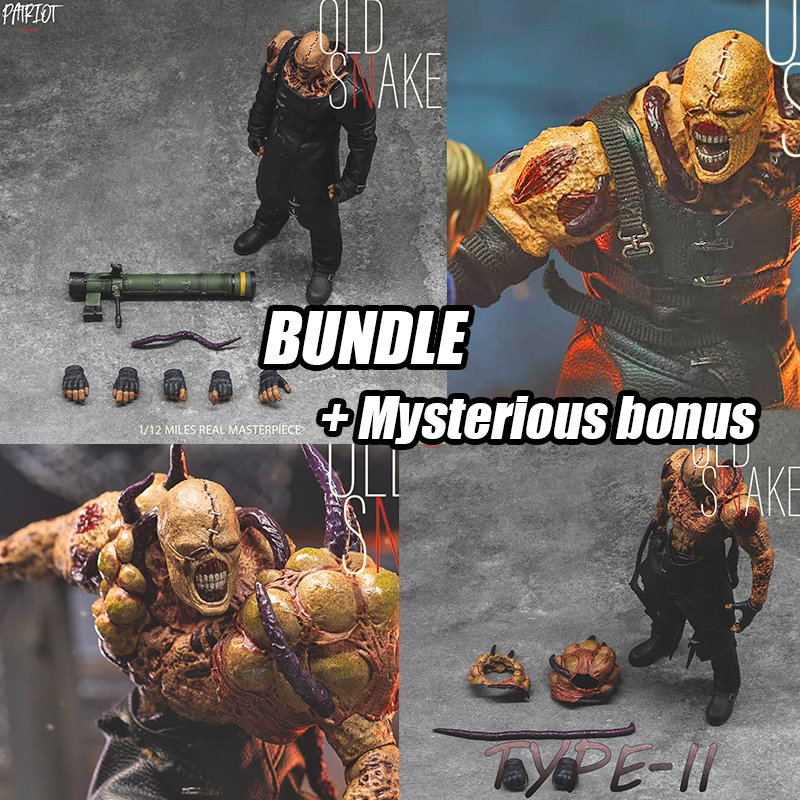 (Pre-Order) Patriot Studio 1/12 Old Snake Type I(A) + TypeII(B) + (Mysterious bonus)  Bundle