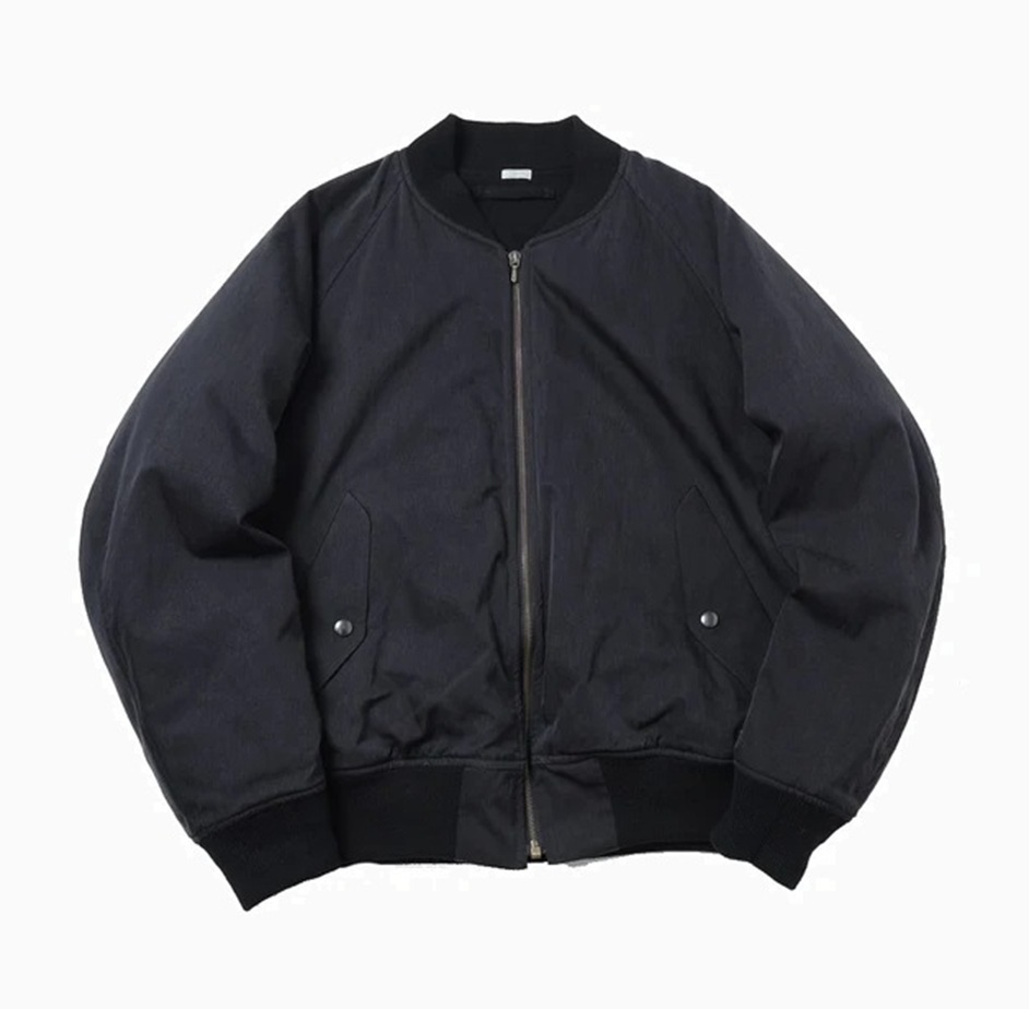 LAST PCS: A.PRESSE SILK PADDING JACKET (25AAP-01-29) - BLACK PRE ORDER ITEM (預訂中)