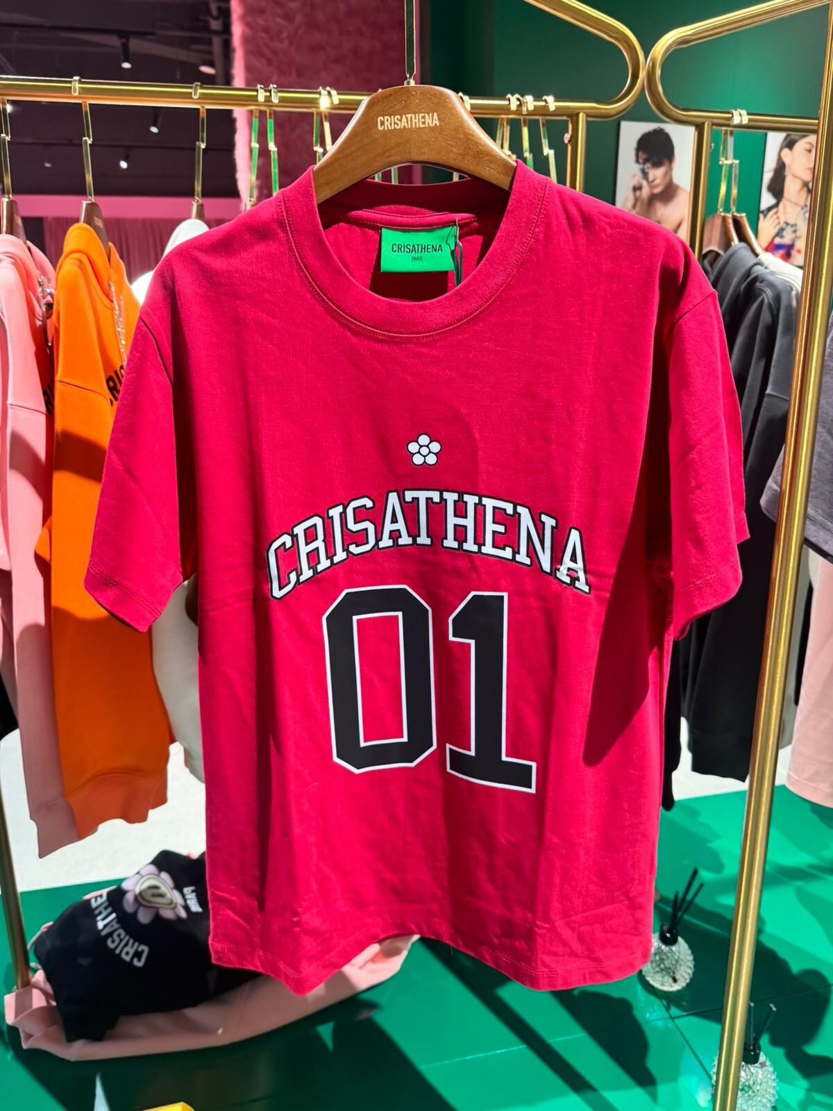 C143 Crisathena 01號碼T恤 - 紅色