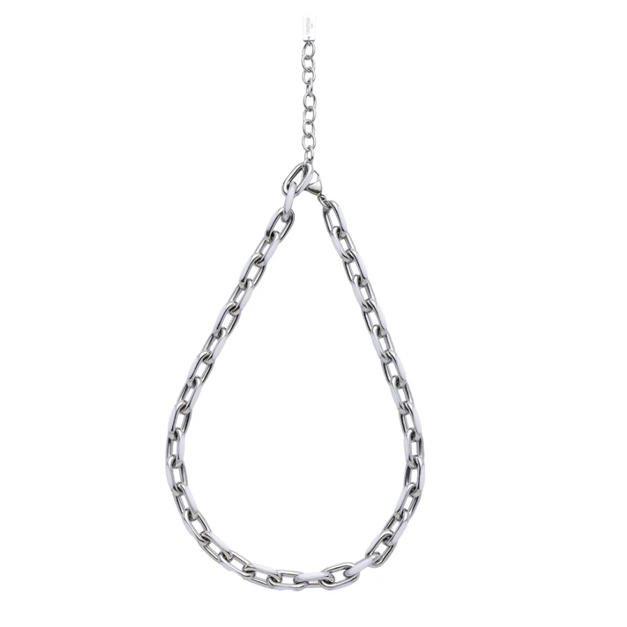 C145 Crisathena 白色、銀色短鏈