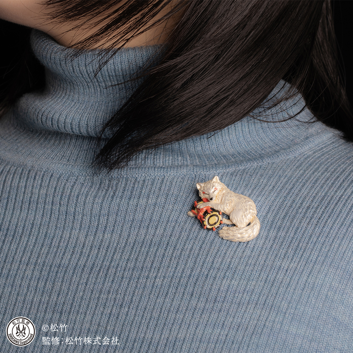 【歌舞伎】義經千本櫻狐狸胸針