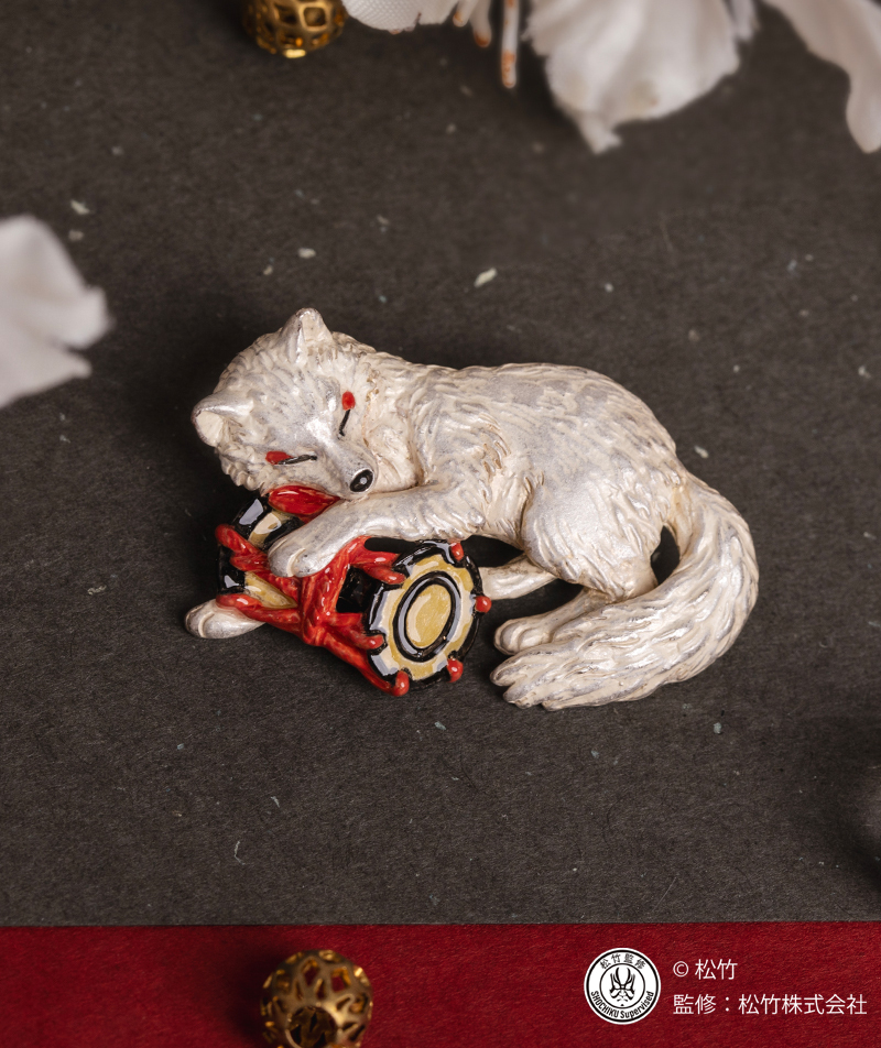 【歌舞伎】義經千本櫻狐狸胸針