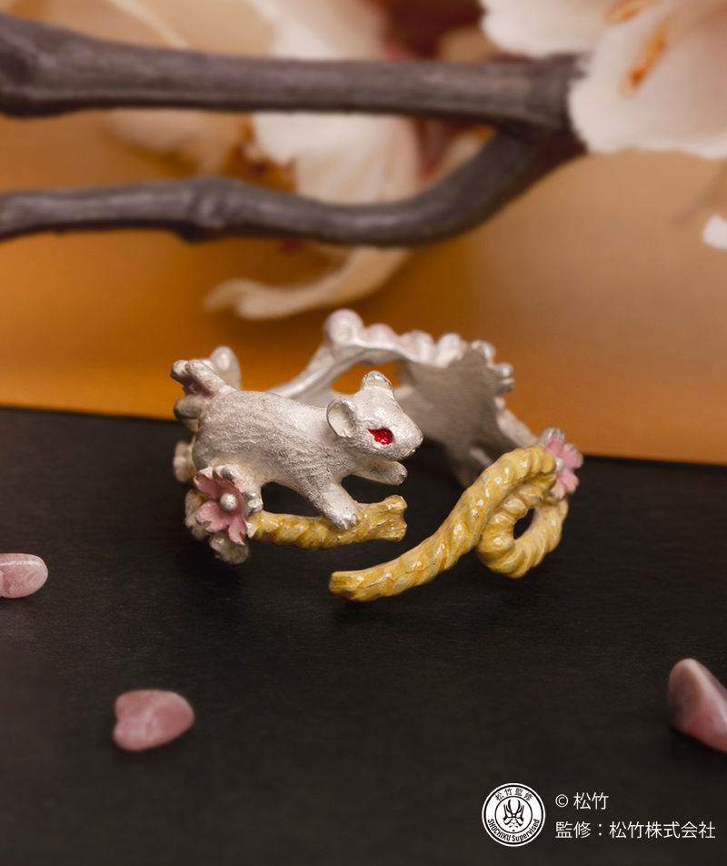 【歌舞伎】祗園彩靈新光記小老鼠戒指
