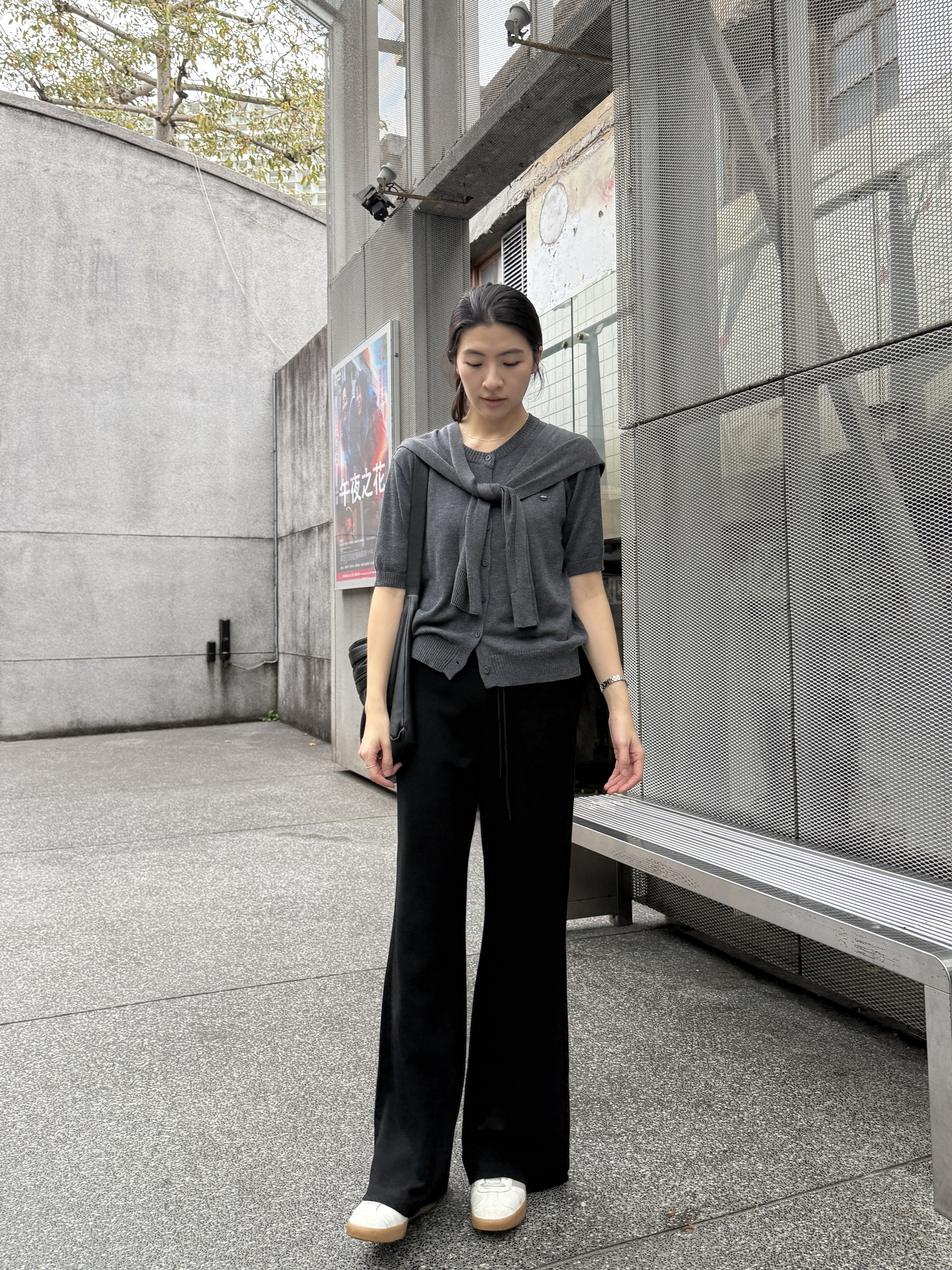 顯瘦微喇叭中腰棉質褲*3色