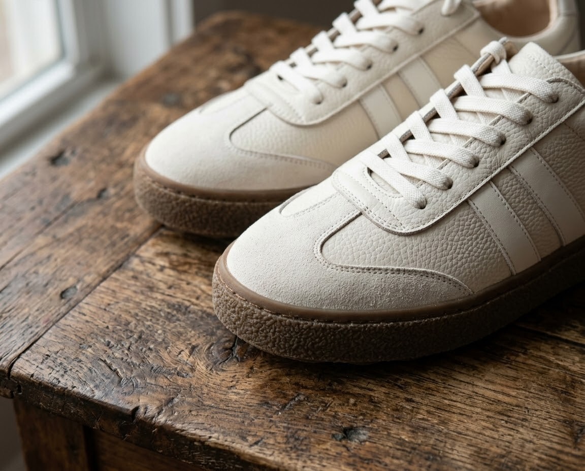 破解寬腳板選鞋痛點！厚底德訓餅乾鞋採用特調寬楦頭設計，釋放腳趾空間不擠壓；立體餅乾鞋頭壓紋巧妙修飾腳型，拇指外翻也能安心穿著。