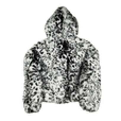 C166 Crisathena 豹紋外套 - 黑白色 CT-CH2701-WHT_BLK