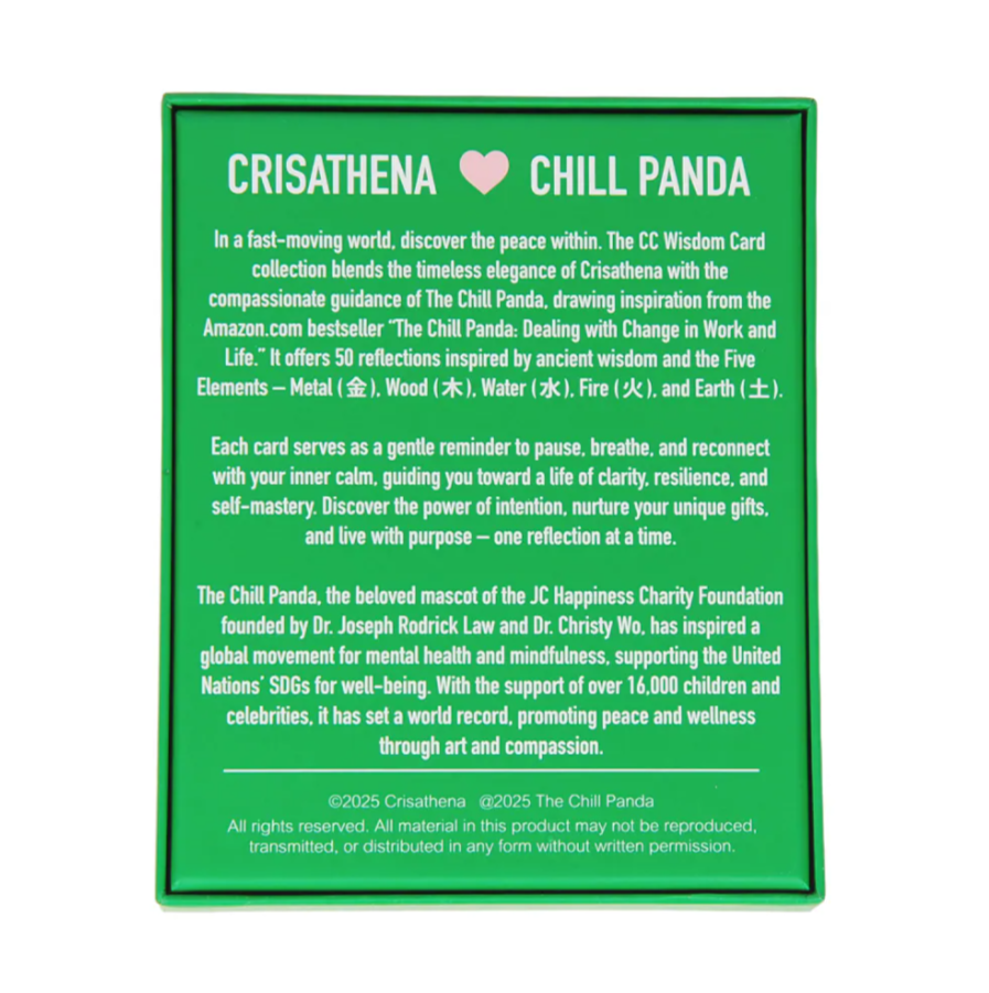 C168 Crisathena Love Chill Panda 50 Wisdom Cards
