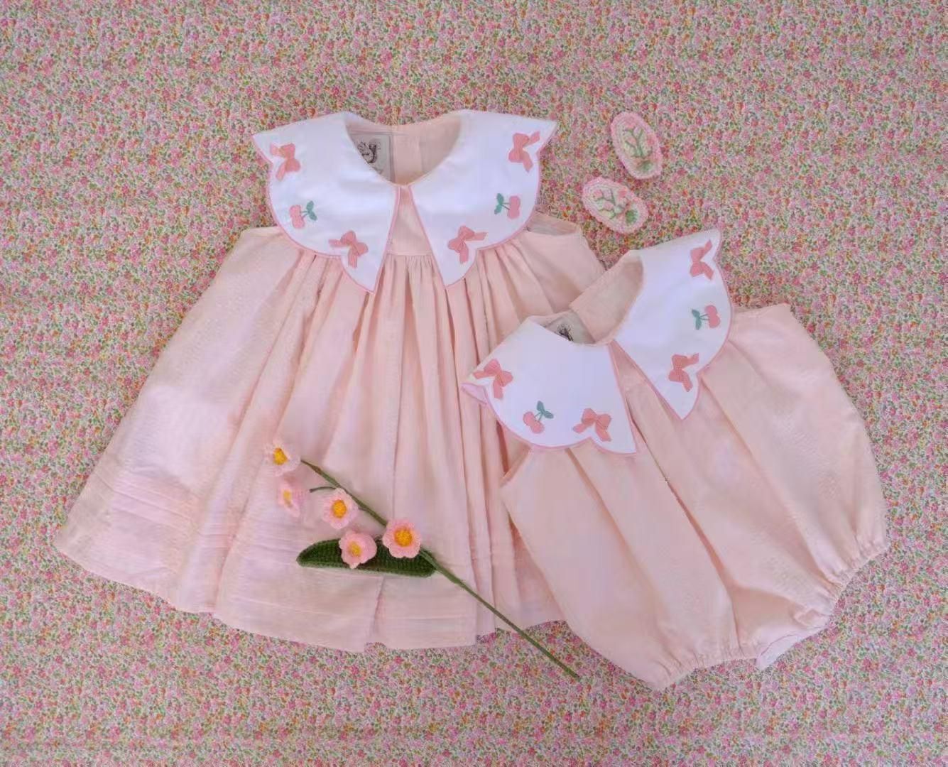 泰單 櫻桃蝴蝶結刺繡系列