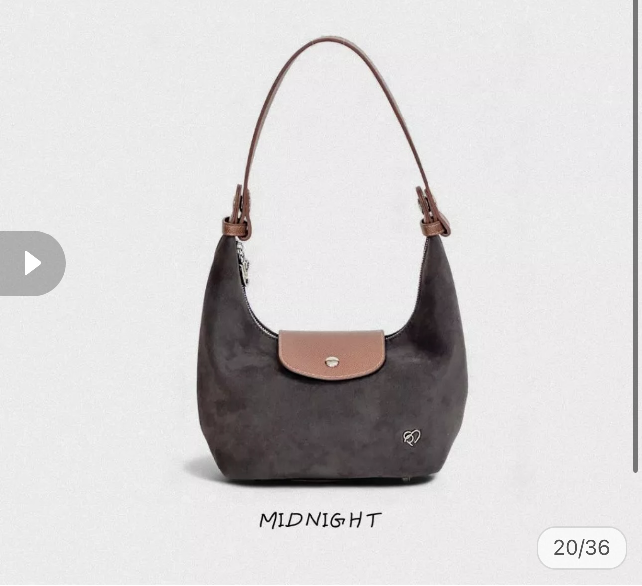 現貨🇹🇭PonyPony深灰麂皮袋