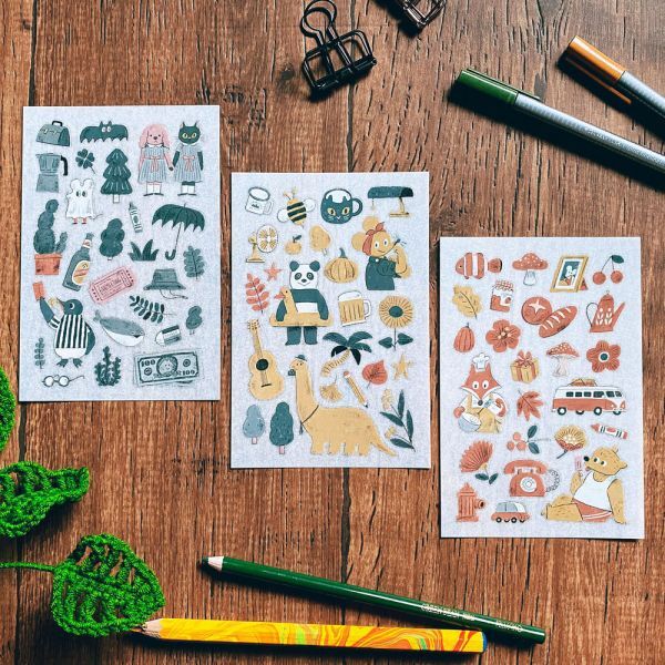 RESIDENTS 3入感壓 轉印貼紙｜迪夢奇 Dimanche