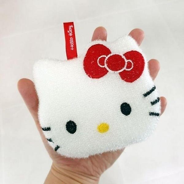 三麗鷗 HELLO KITTY  大臉 洗碗海綿 菜瓜布 抗菌耐用 ｜日本SKATER