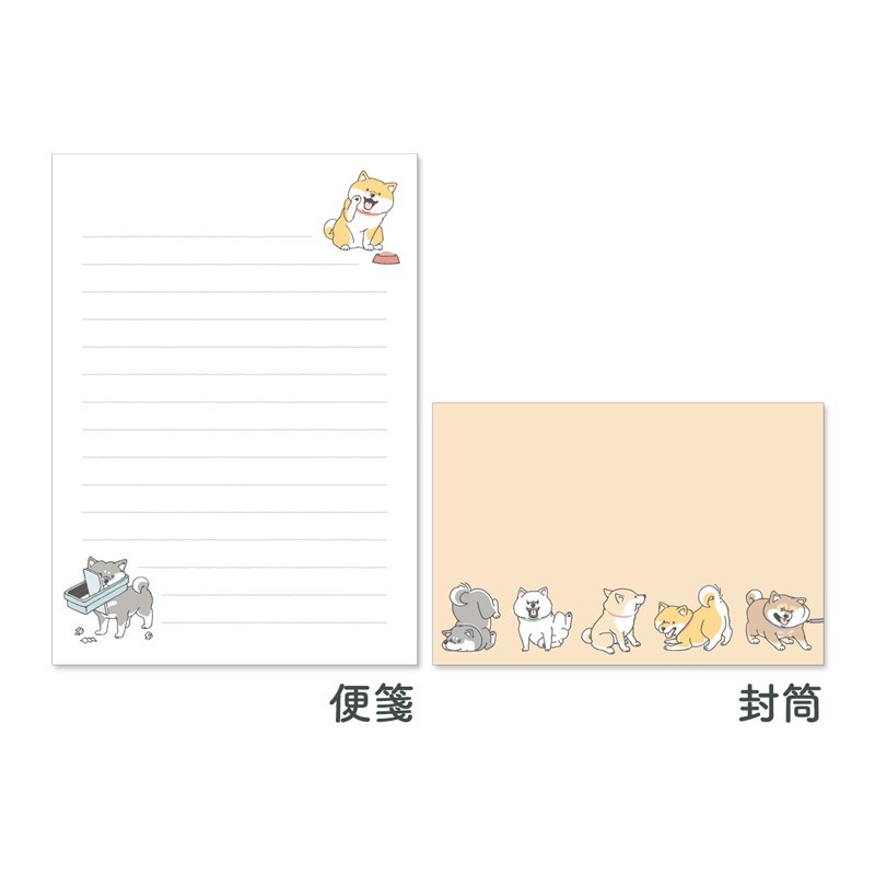 柴犬 信紙信封組｜日本Mind Wave