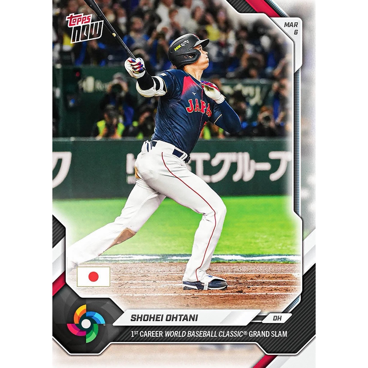 TOPPS NOW 球員卡 大谷翔平Shohei Ohtani 2026 WBC經典賽 滿貫砲紀念卡！