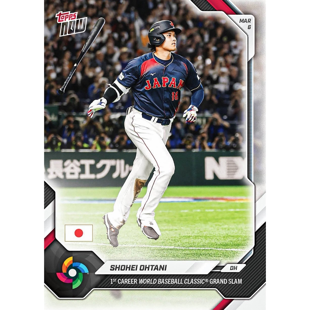 TOPPS NOW 球員卡大谷翔平Shohei Ohtani 2026 WBC經典賽滿貫砲紀念卡！