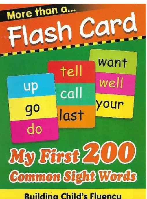 more than a flash card (my first 200 common sight words)
