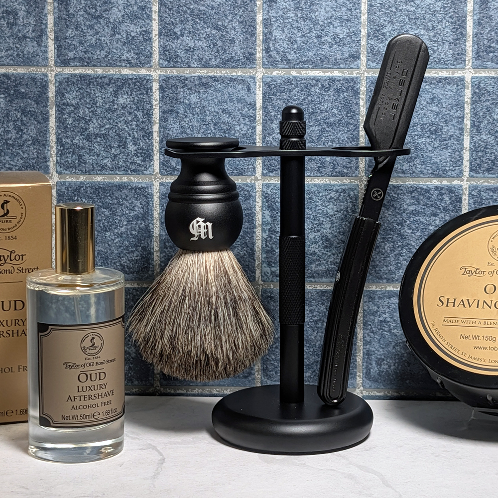 Parker - Director Professional Barber Razor Shaving Set（Straight Razor / Black）