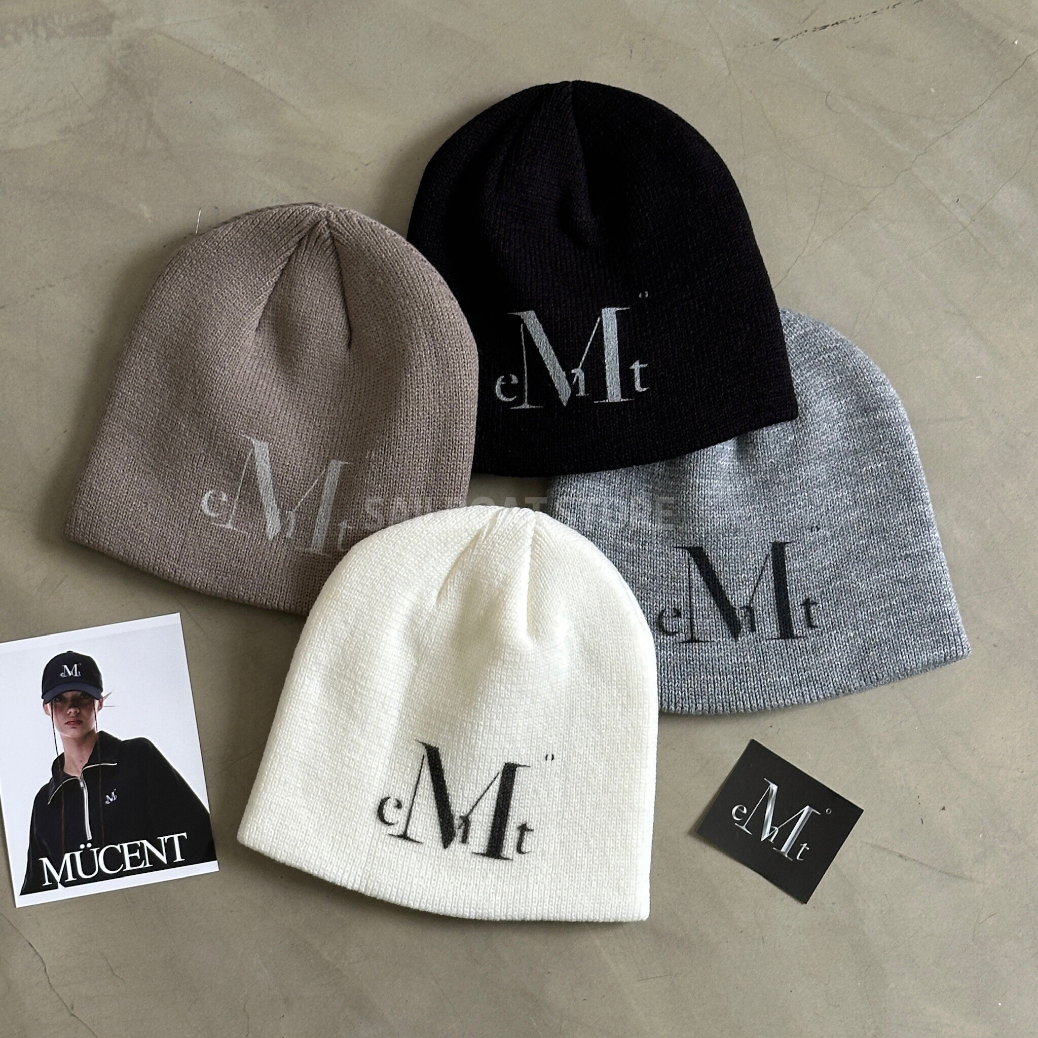 #預購 🇰🇷韓國 MUCENT 經典簽名款針織毛帽 冷帽