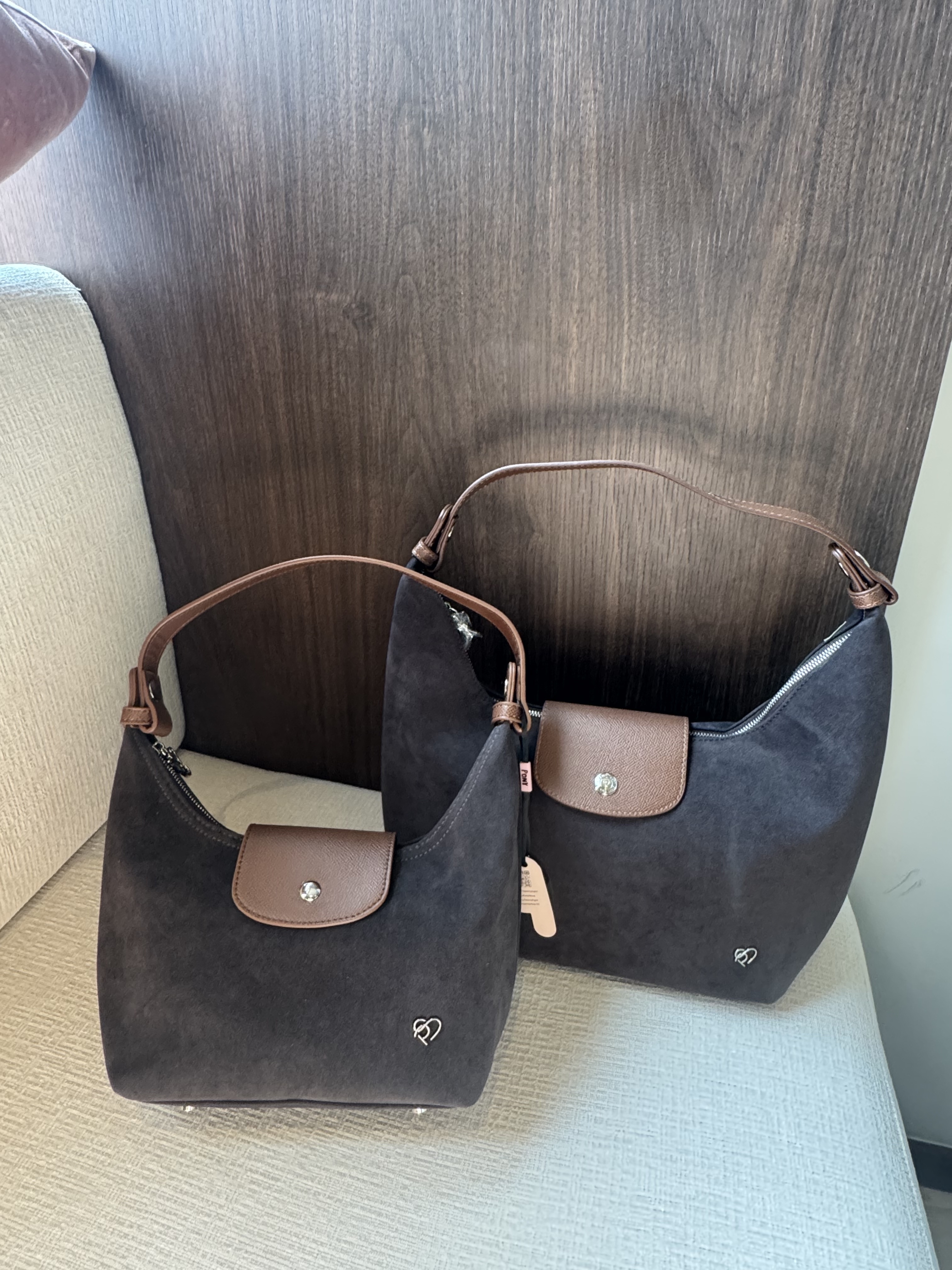 現貨🇹🇭PonyPony深灰麂皮袋