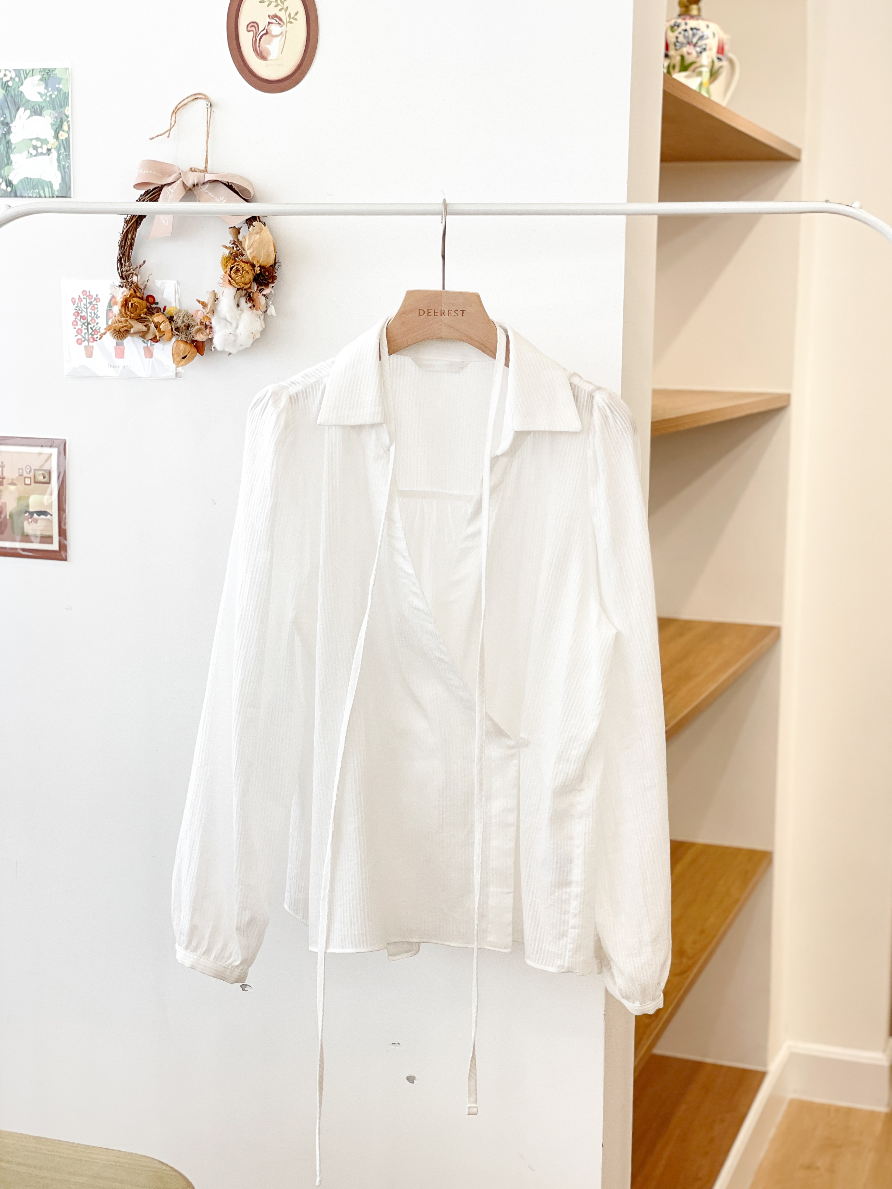 T1490 Merci Loose Fit Puff Shirt