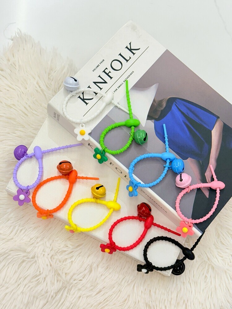 鈴鐺花朵小蝌蚪繩子