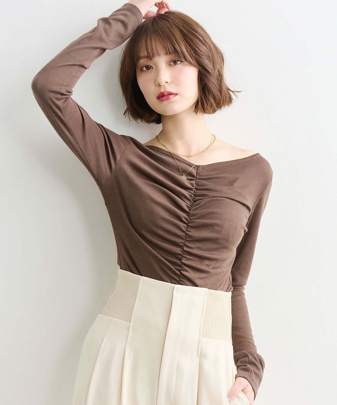 [預購]COCO DEAL 抓皺設計柔感上衣