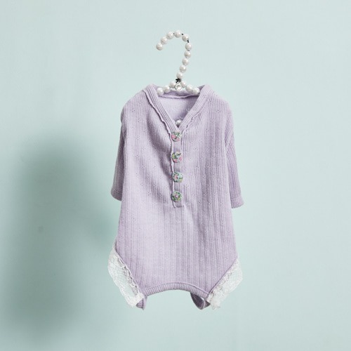 Louisdog 粉嫩紫羅蘭連身褲