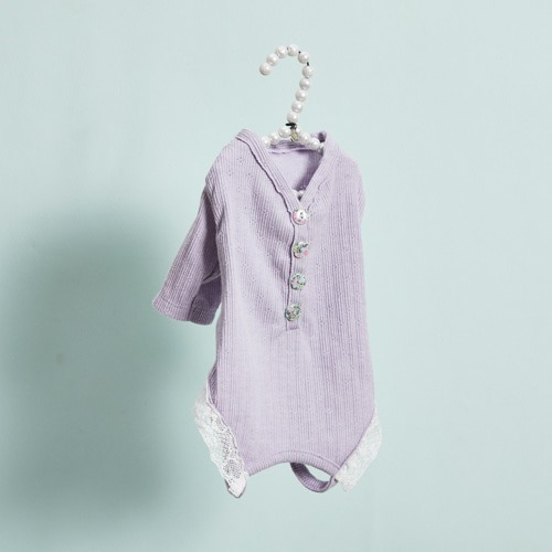 Louisdog 粉嫩紫羅蘭連身褲