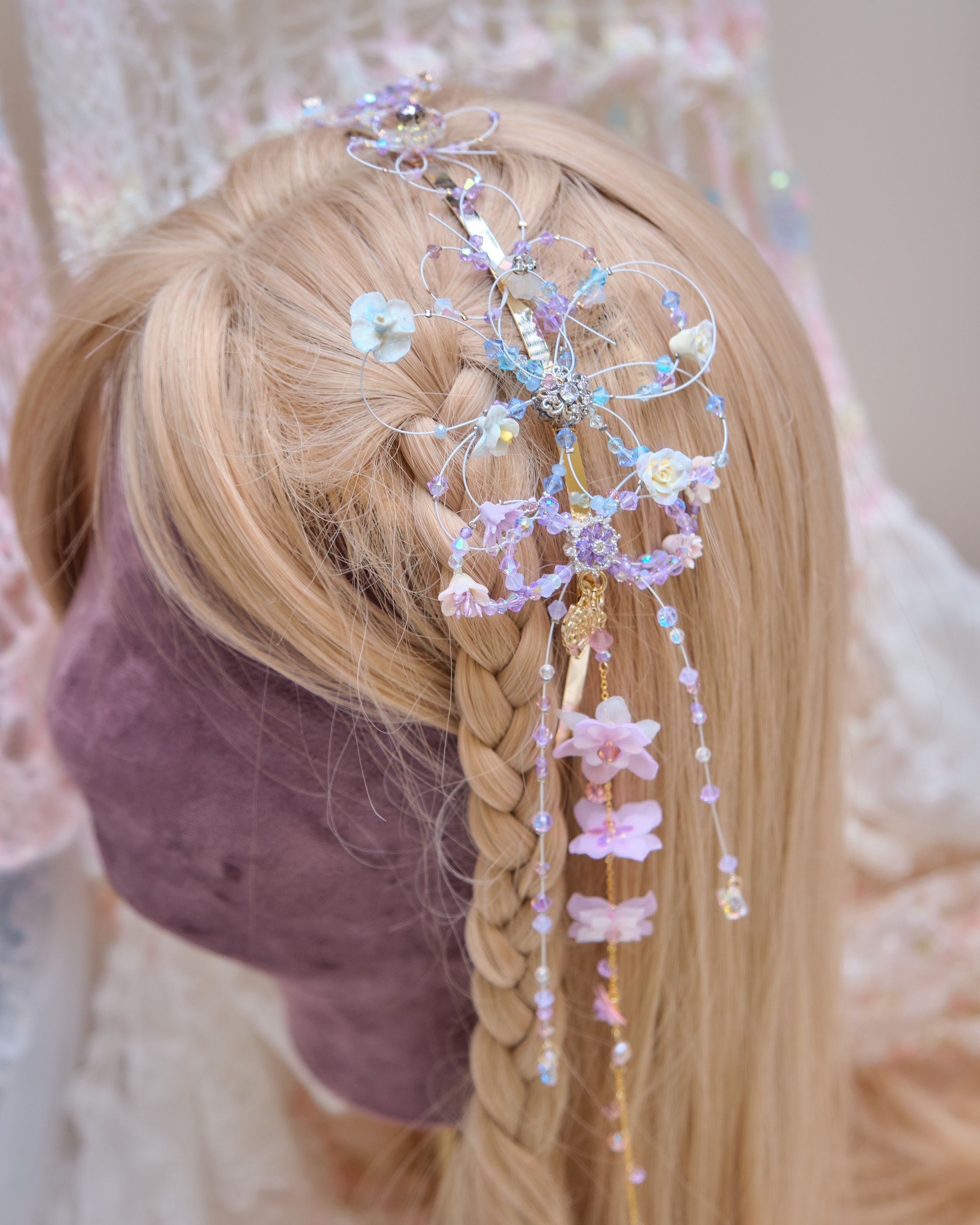 13474 Butterfly Dream Crown Hair Chain
