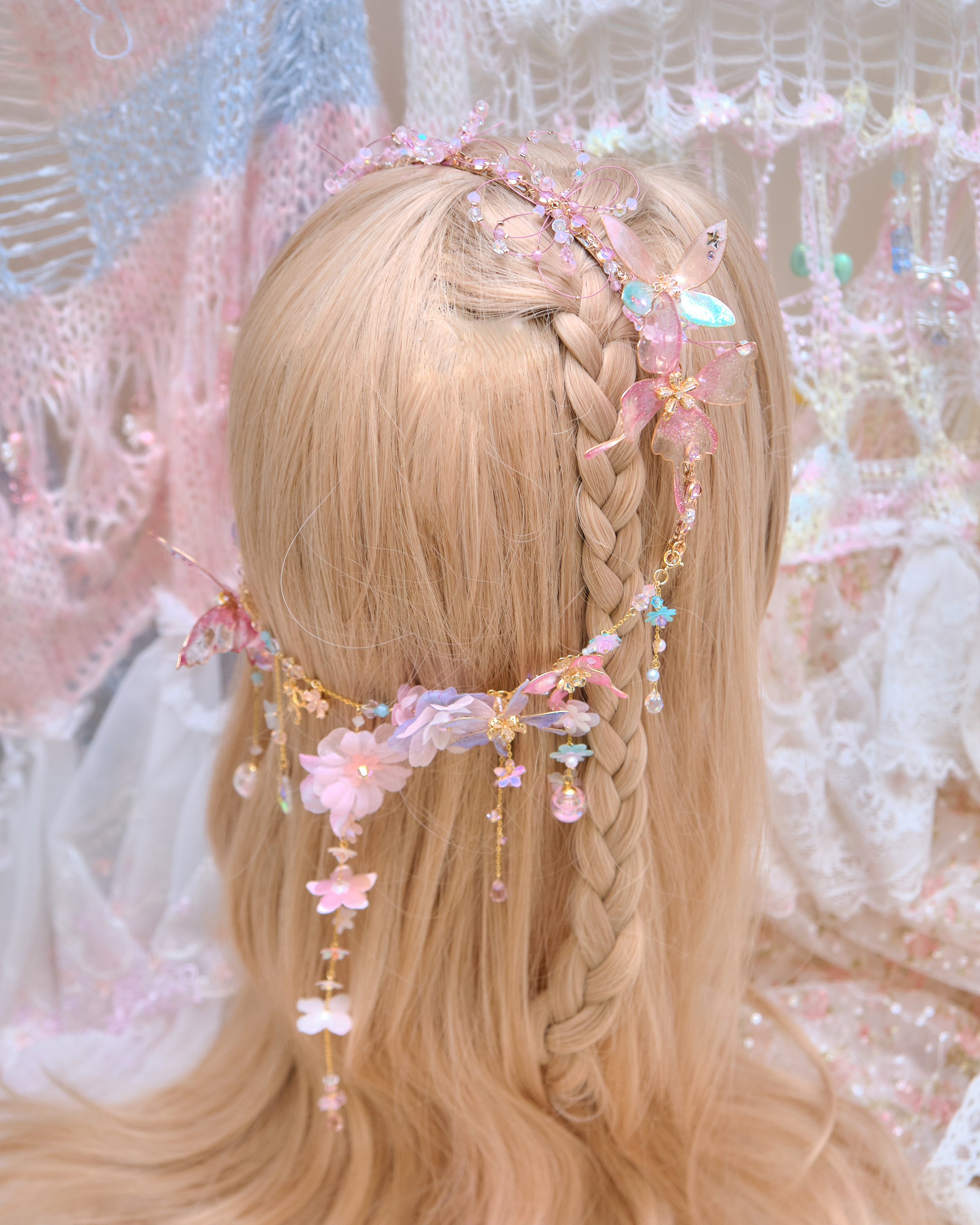 13472 Butterfly Dream Crown Hair Chain